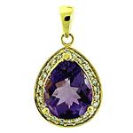 Prima 14k Yellow Gemstone Pendant