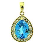 Prima 14k Yellow Gemstone Pendant