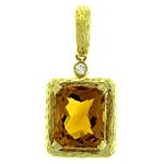 Prima 14k Yellow Gemstone Pendant