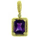 Prima 14k Yellow Gemstone Pendant