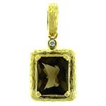 Prima 14k Yellow  Gemstone Pendant