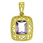 Prima 14k Yellow Gemstone Pendant