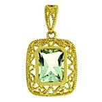 Prima 14k Yellow Gemstone Pendant