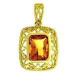 Prima 14k Yellow Gemstone Pendant