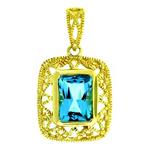 Prima 14k Yellow Gemstone Pendant