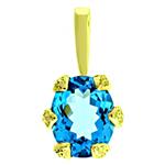 Prima 14k Yellow Gemstone Pendant