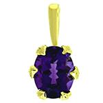 Prima 14k Yellow Gemstone Pendant