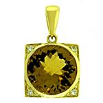 Prima 14k Yellow Gemstone Pendant