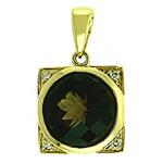 Prima 14k Yellow  Gemstone Pendant