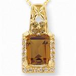 Prima 14k Yellow Gemstone Pendant