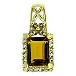 Prima 14k Yellow Gemstone Pendant