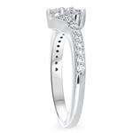 2 Stone Diamond Ring With Diamonds On The Shank