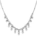 Prima 3Ct Diamond Drops Necklace