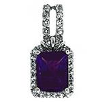 Prima Amethyst & White Topaz Pendant