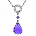 Prima Amethyst And Diamond Necklace