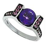 Prima Amethyst And Pink Sapphire Ring