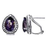 Prima Amethyst & Diamond Earrings