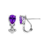 Prima Amethyst & Diamond Earrings