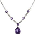 Prima Amethyst & Diamond Necklace