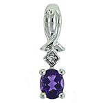 Prima Amethyst & Diamond Pendant