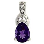 Prima Amethyst & Diamond Pendant