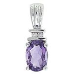 Prima Amethyst & Diamond Pendant