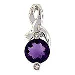 Prima Amethyst & Diamond Pendant