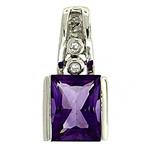 Prima Amethyst & Diamond Pendant