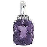 Prima Amethyst & Diamond Pendant