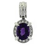 Prima Amethyst & Diamond Pendant