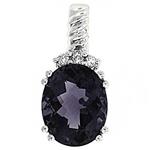 Prima Amethyst & Diamond Pendant