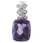 Prima Amethyst & Diamond Pendant