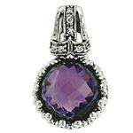 Prima Amethyst & Diamond Pendant