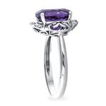 Amethyst & Diamond Ring