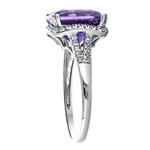 Amethyst & Diamond Ring