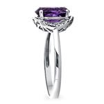 Amethyst & Diamond Ring