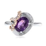 Prima Amethyst & Diamond Ring