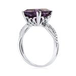 Amethyst & Diamond Ring