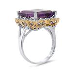 Amethyst & Diamond Ring