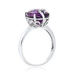 Amethyst & Diamond Ring