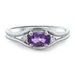 Prima Amethyst & Diamond Ring