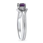 Amethyst & Diamond Ring