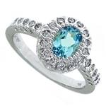 Prima Aquamarine & Diamond Ring