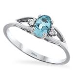 Prima Aquamarine & Diamond Ring