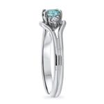 Aquamarine & Diamond Ring