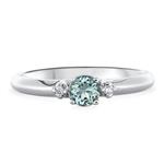 Prima Aquamarine & Diamond Ring