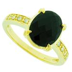 Prima Black Onyx & Diamond Ring