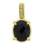 Prima Black Onyx & Diamond Pendant