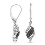 Prima Black & White Diamond Earrings