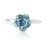 Prima Blue Topaz Coated Flower Ring